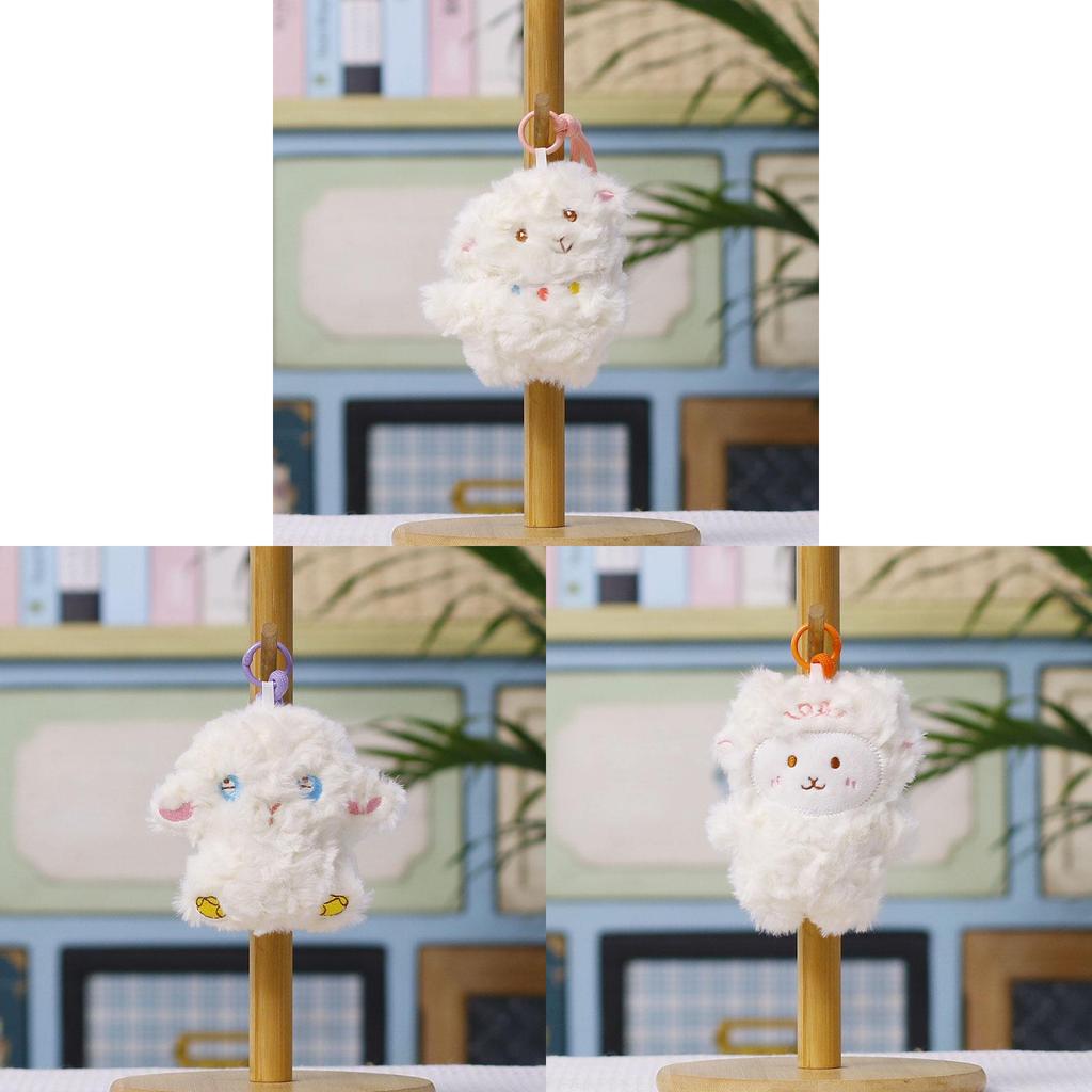 Plush Sheep Keychain With White Eyes For Bag Decor And Gift For All Ages