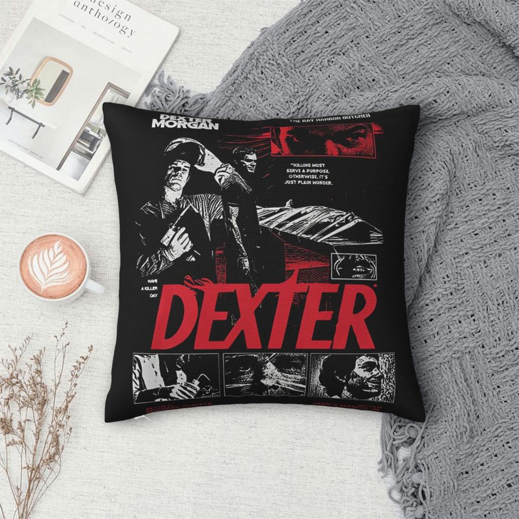 Dexter Morgan Printed Pillowcases Cushion Cover Pillow Covers Y2K Bedroom Decoration Zippered Multiple Sizes