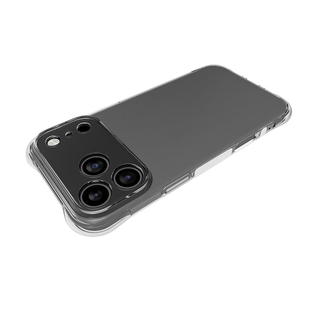 For iPhone 17 Pro Max Case WANLONFENG WL Series 2.0mm TPU Phone Cover with Tempered Glass Film