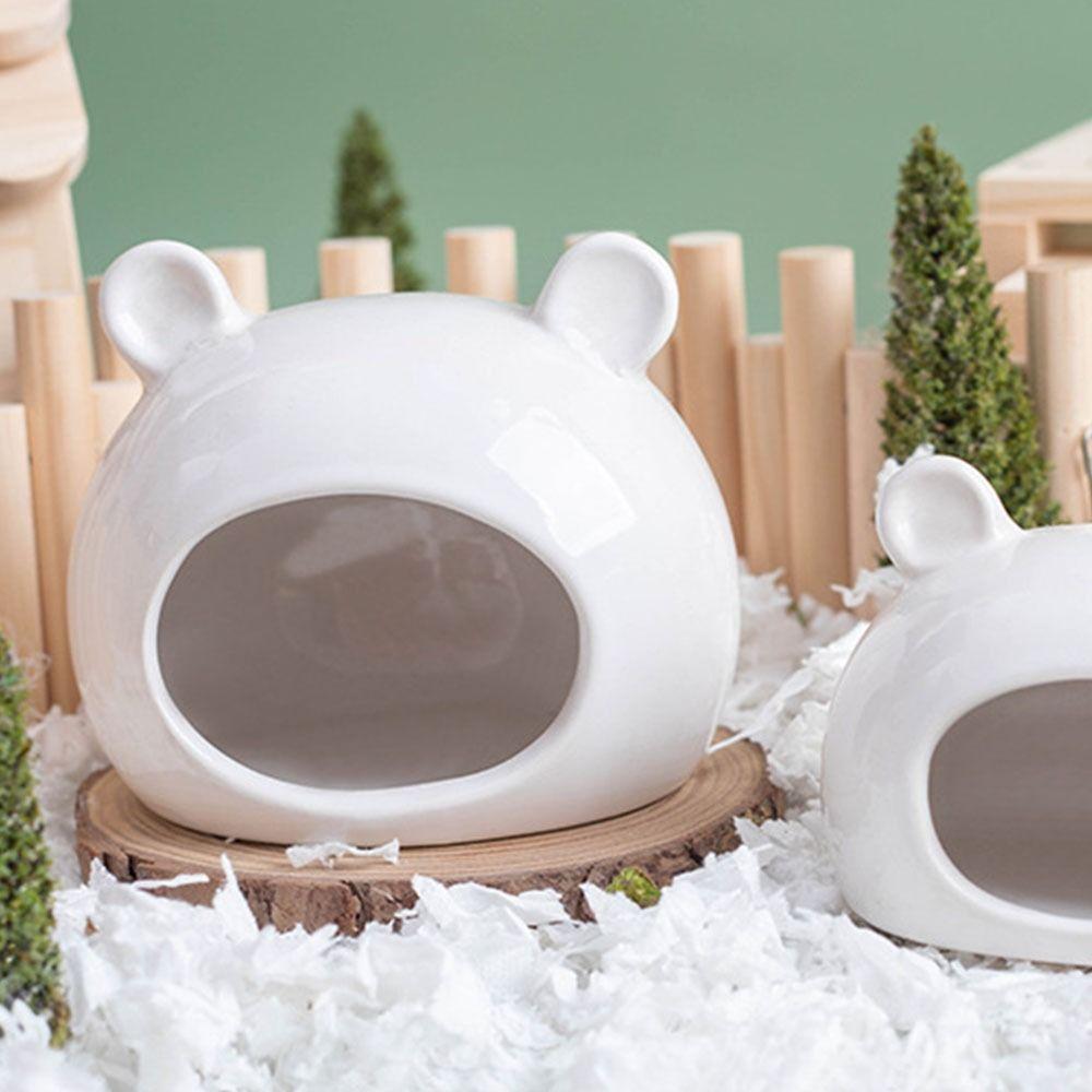 Creative Hamster Ceramic Nest Ceramics Hut Ceramics Hamster House Hamster Bed Cage Accessory