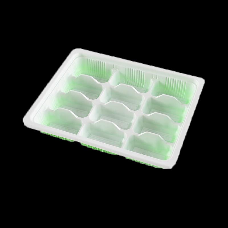 Einweg-Plastik-Teigtaschenbehälter mit 12 Fächern