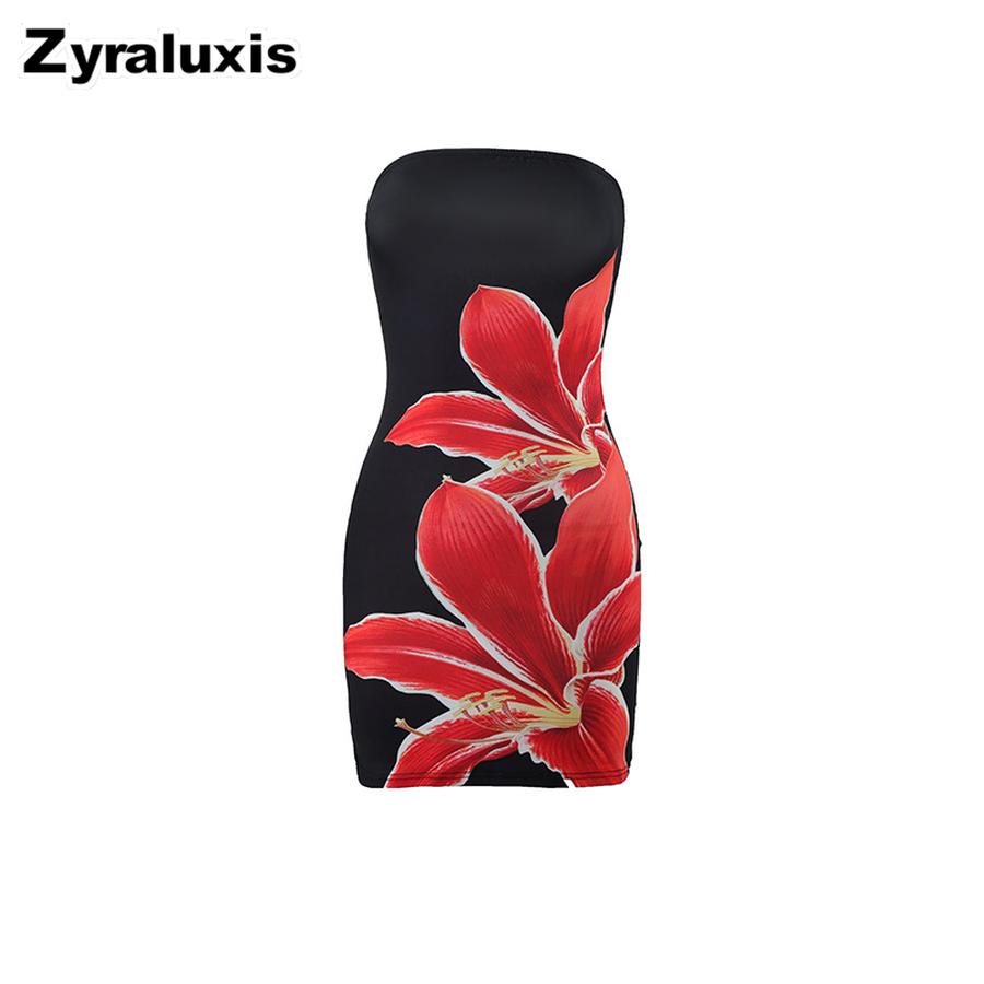 Sexy Summer Women's Off-Shoulder Floral Print Slim Fit Bodycon Mini Dress Drop Shipping