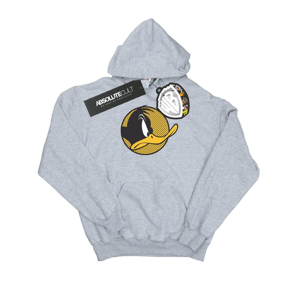 Looney Tunes Mens Daffy Duck Dotted Profile Hoodie