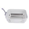Stainless Steel Cat Litter Box Low Side Entry Litter Box High Side Spill Proof Cat Litter Box for Home Light Grey