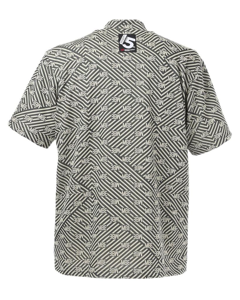 Master Bunny Short Sleeve High Neck Shirt Golf Undershirt X Black 4 Men's (Striped) / / 758-5167305 040_Beige [M]