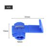 50pcs Blue Lock Quick Wire Splice Clips Terminal Connectors 0.72 2.5mm2