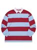 KIRSH Striped Rugby Loose Fit T-Shirt [Sky]