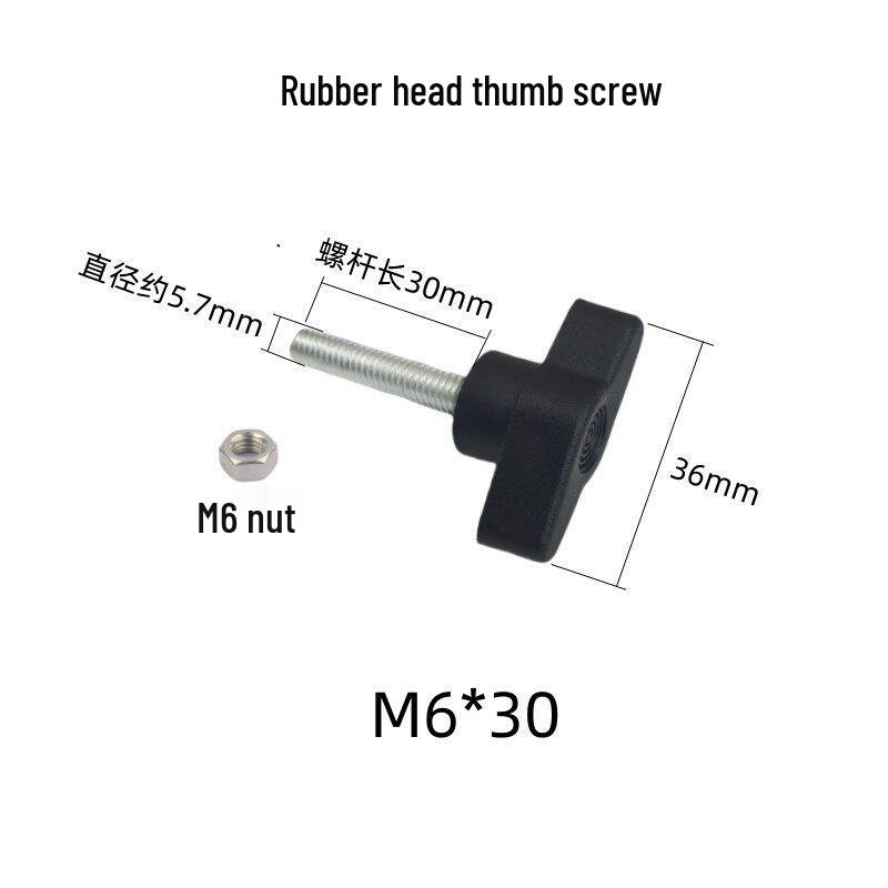 Live Broadcast Tripod Accessory: Rubber Head Screw Nut Handle, M5 Hand-Tightening Plastic Screw