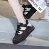 Autumn and Winter Bread Soft-soled Cotton Shoes 2025 Heightening New Velvet Thick-soled Leisure Sports Warm and Cold-proof Little White Shoes