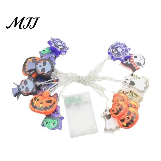 Decorative Lights for Home Halloween String Lights, 10/20 LED Spooky Pumpkin Ghost Fairy Light, Battery Festival Atmosphere Operated Indoor