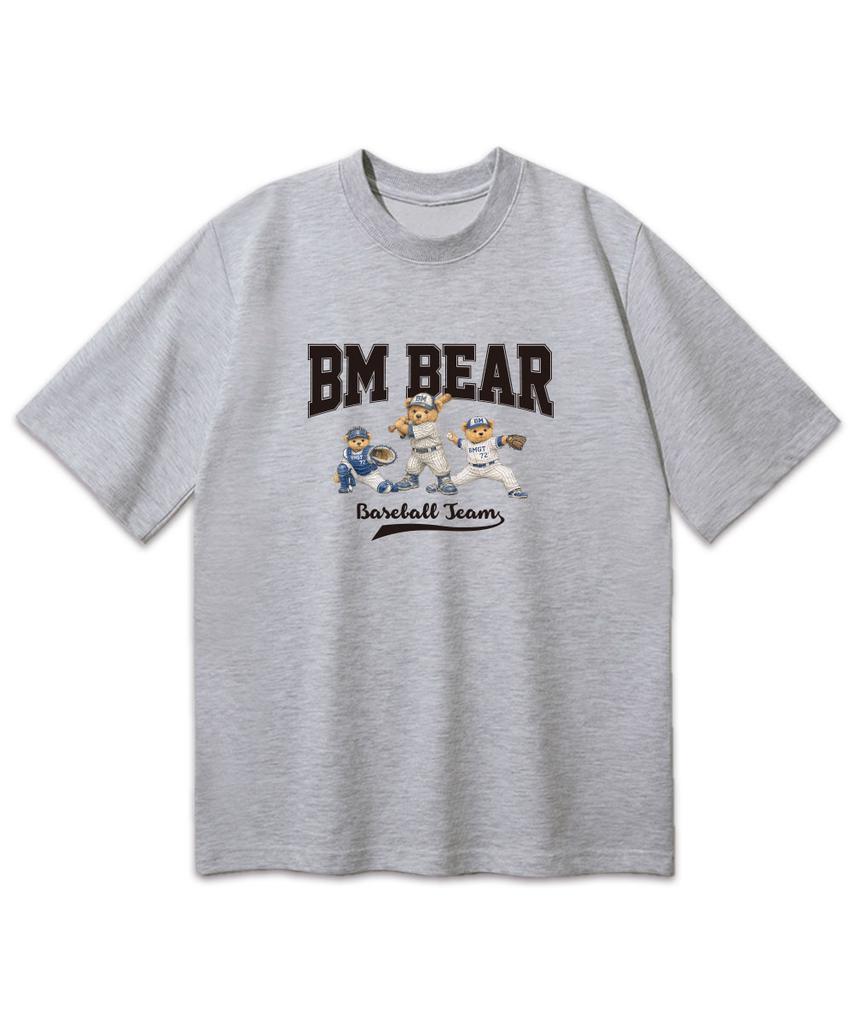 BEMIGHTY Baseball Team Oversized Short Sleeve T-Shirt [White]