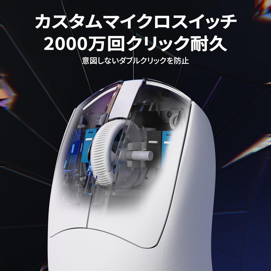 MAMBASNAKE M4 Gaming Mouse Connection USB Bluetooth Maximum 24000DPI PAW3311 Sensor 1000Hz Polling Rate Compatible with Both Wired and Wireless RGB