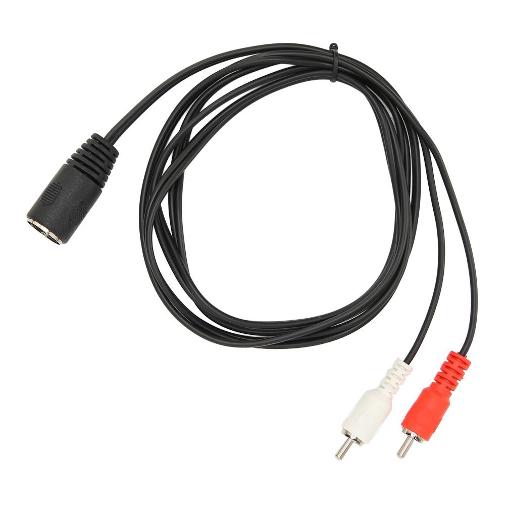 1.5m/4.9ft DIN 7 Pin Female to Dual RCA Male Cable Flexible RCA Audio Cable Home Audio Setup