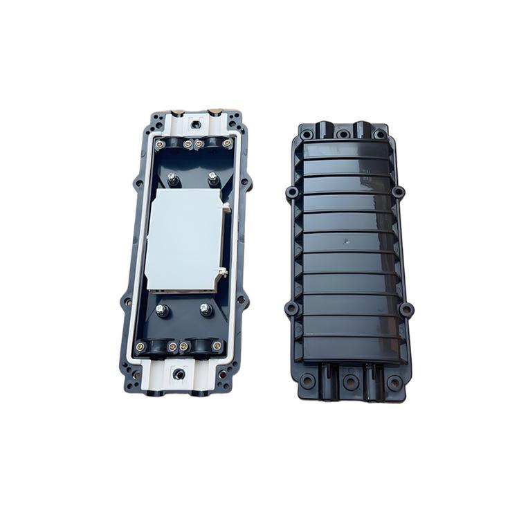 Dual-Entry 12-Core Fiber Optic Splice Closure Kit with Fusion Splicing, ABS+PC Compact Connector Box
