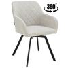 Drehstuhl Polster Panko Stoff Beige