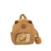 Schoolbag new cartoon plush kapibara doll backpack girl soft heart cute college student capybara backpack
