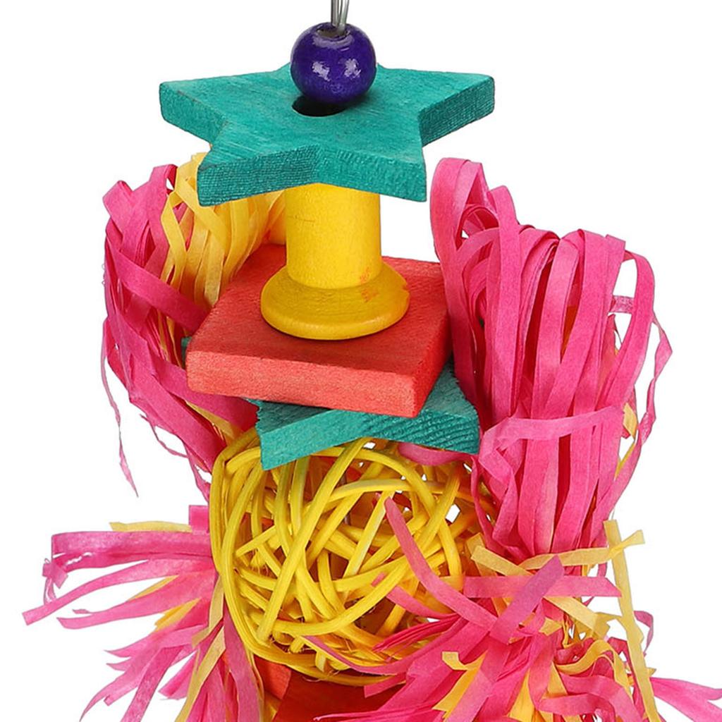Bird Chewing Toys Foraging Shredder Toy Parrot Foraging Hanging Cage Toy for Pet Birds
