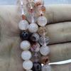 Red Phantom Quartz Round Loose Beads for DIY Jewelry and Accessories