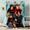 Metal Rock Band Tokio Hotel Throw Lightweight g Flannel Blanket Soft Skinfriendly for Summer Cooling