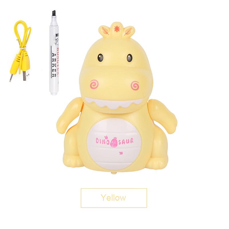 Line Sense следует за динозавром. Креативная индуктивная игрушка-динозавр с волшебной ручкой. yellow
