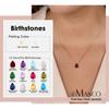 eManco American Teardrop Zircon December Birthstone Necklace for Women - Exquisite Clavicle Chain, Perfect Gift for Best Friends