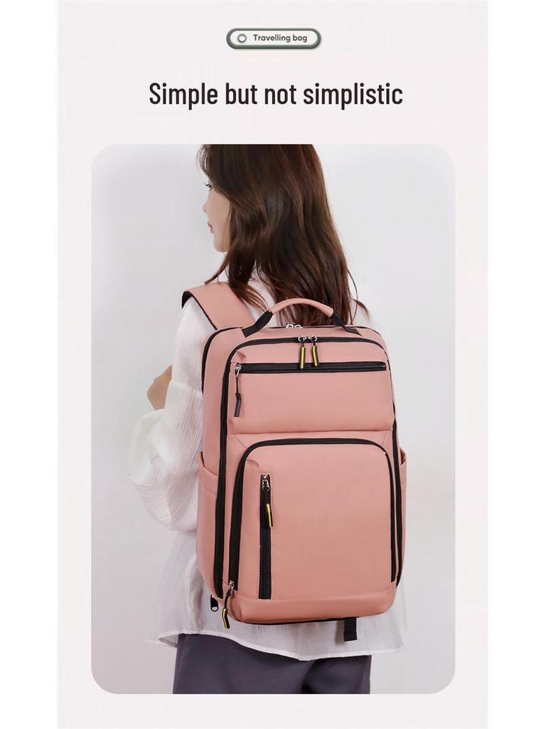 Multifunctional Waterproof Travel Backpack with Laptop and Shoe Compartments, Unisex