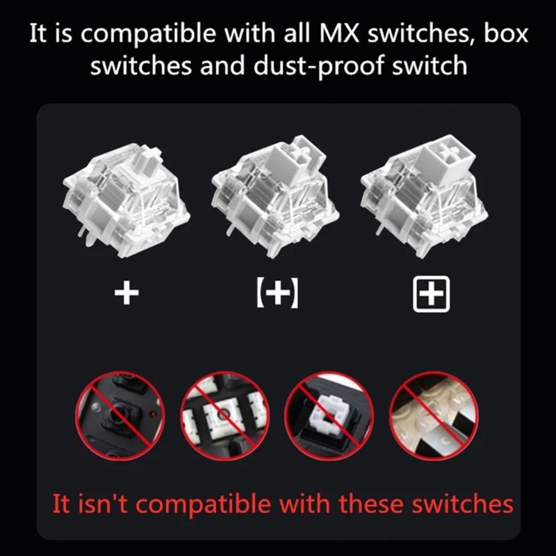 8Pcs DIY Personalizeds Keycaps 5Side Dyes-SUB 6.25u Space Bar Original Profile for Gaming Mechanical Keyboards