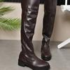 New Plus Size Women's Boots Long Boots Fashion Spice Girl Wind Quack Good Wear Two Wear Boots