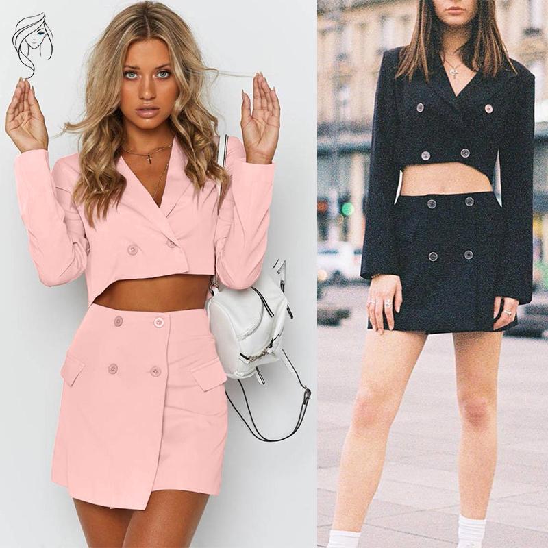 Buy Womens Two Piece Suit Short Jacket+package HipSlim Fit High Waist