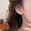 S925 Sterling Silver X-Shaped Cross Ear Studs for Women: Fashionable and Versatile Cartilage Earrings with a Unique Design.