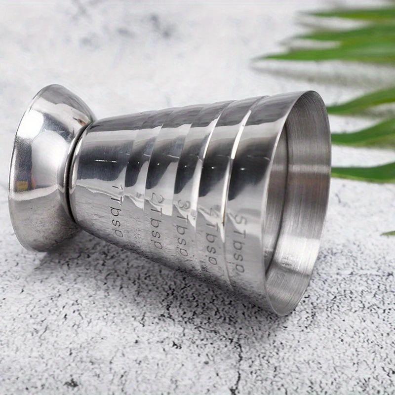 75ml Stainless Steel Measuring Shot Cup Ounce Jigger Bar Cocktail Drink Mixer Liquor Measuring Cup Mojito Measurer Coffee Mug