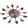 Kitchen Wall Clock Multipurpose Cutlery Kitchen Utensil Clock for Kitchen Restaurant Home Decor