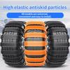 Universal Car Snow Chains Soft Rubber Grip Tire Friendly Jack Free Easy Install for Snow/Mud General-purpose Type for Sedans/SUV