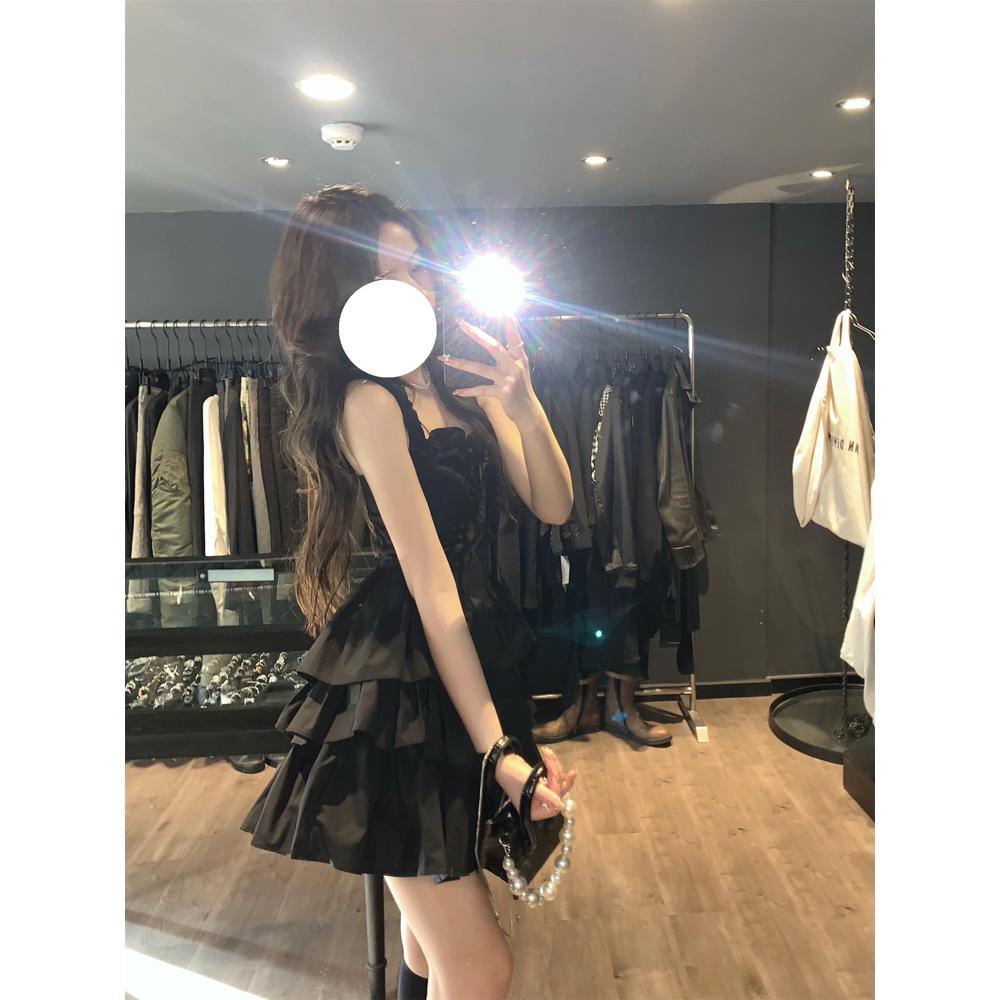 Suspender Dress Female Niche Temperament Fairy Tube Top One-word Shoulder Princess Dress Summer
