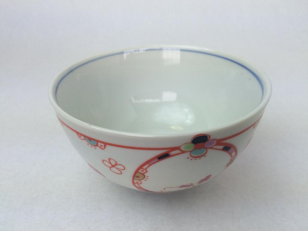 Maruzen Iwata Shoten Flower Balloon Hello Kitty Bowl KM-02