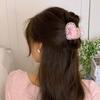 Stripe Acetic Acid Hair Claw Korean Style Bow Hair Claw Fashion Heart Shark Clip  Women