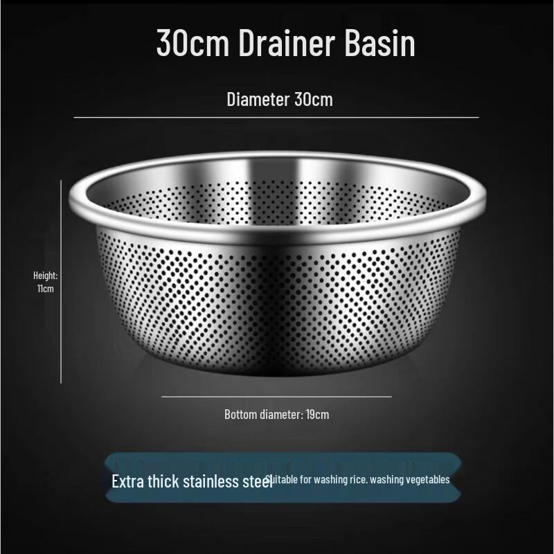 Dedelai 304 Stainless Steel Kitchen Basins & Colanders