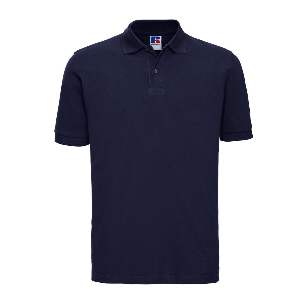 Russell Mens 100% Cotton Short Sleeve Polo Shirt