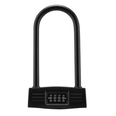 Cadenas à combinaison en U pour vélo, antivol, robuste, pour porte de moto et vélo électrique, avec clés de mot de passe récupérables