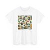 Unisex Adult T Shirt Retro Kung Fu Ninjas Collage Pattern Martial Arts Fight Tee
