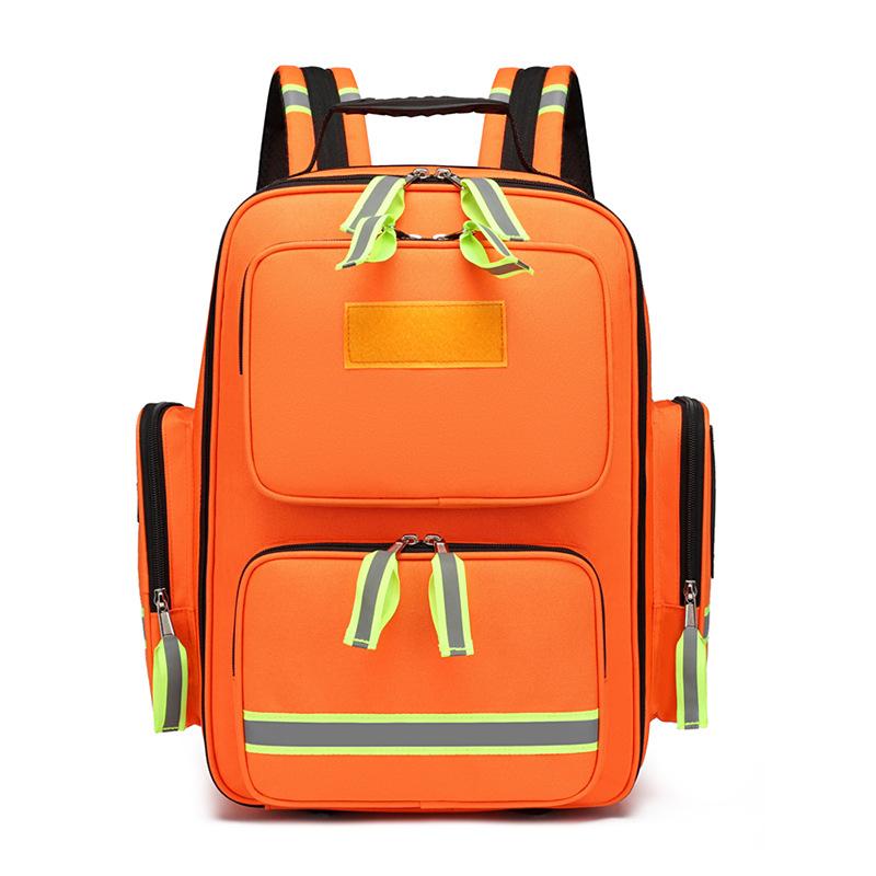 Large Capacity Emergency Kit First Aid Backpack Portable Home Waterproof Multifunctional Backpack оранжевый