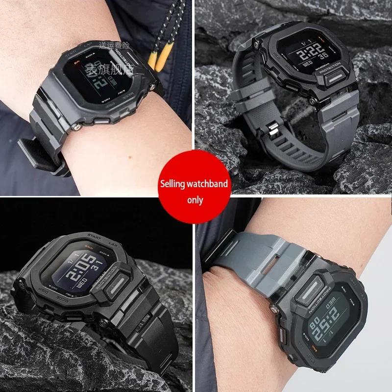 Hochwertiges Harz-Uhrenarmband für Casio G-SHOCK Serie 3506 GBD-200-200SM-200RD-4 Spezielles Silikonband Herren Sportarmband