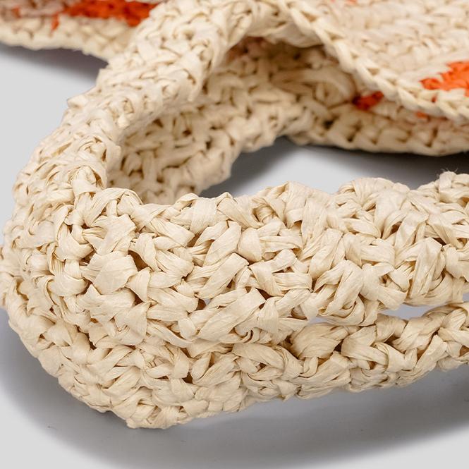 Gestreifte, handgefertigte, gewebte Strohtasche für Damen, bestickte Buchstaben, Strandurlaub, Schultertasche, kollidierende Farben, gewebte Handtasche aus Papier