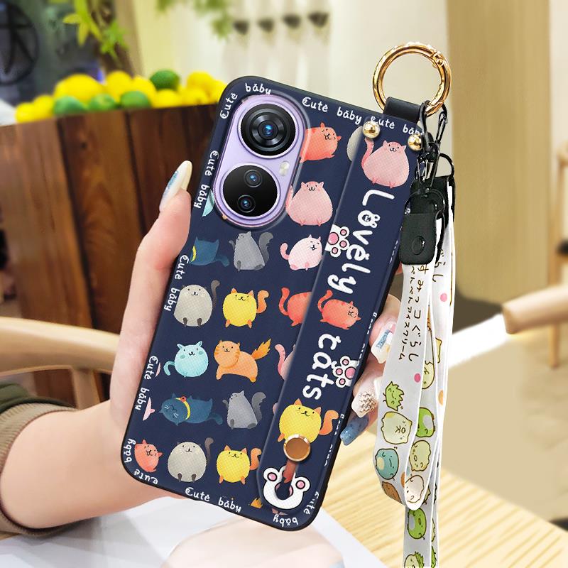 Soft case Wristband Phone Case For Blackview A200 Pro Phone Holder Anti-knock Protective Dirt-resistant Cute Shockproof