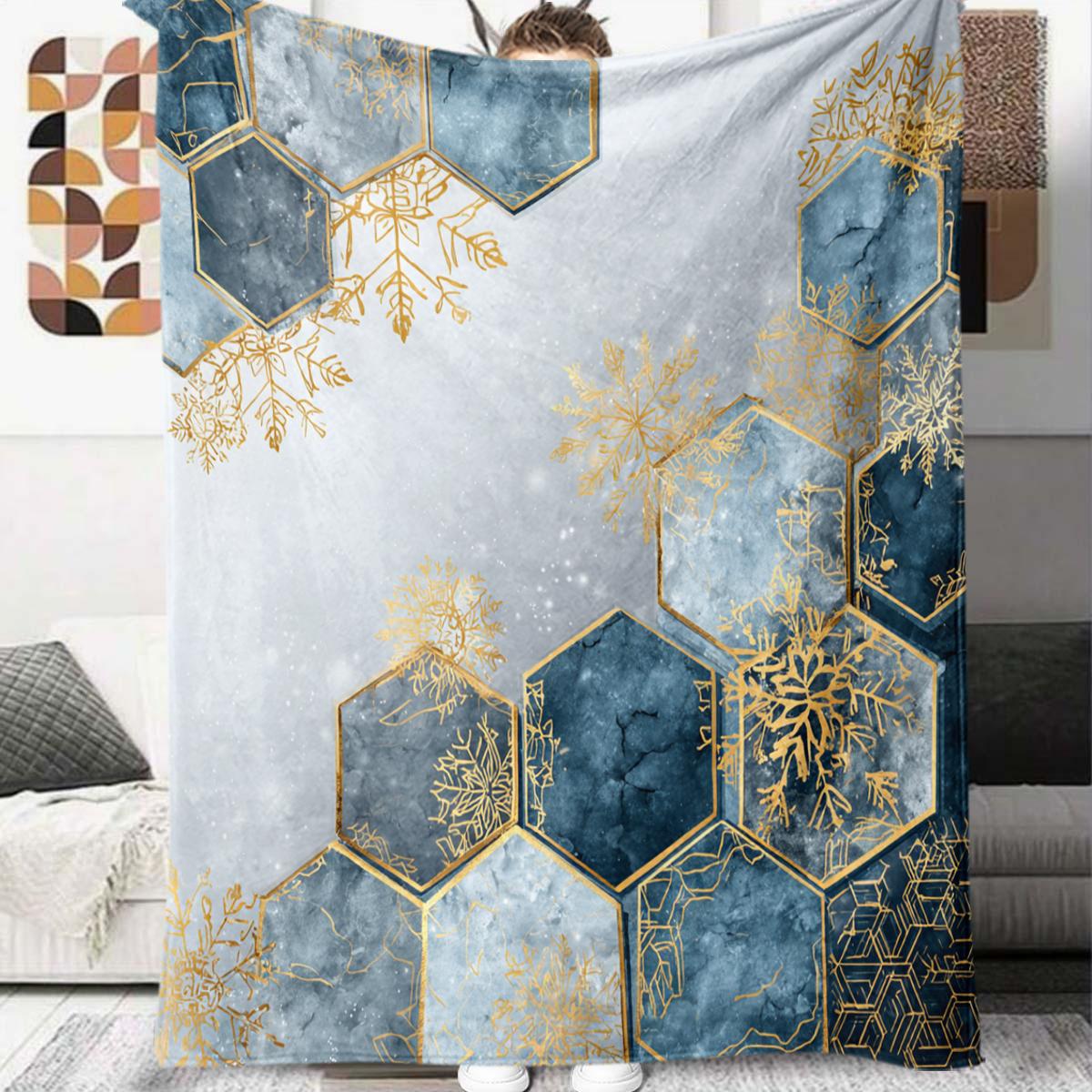 

1 шт. Фланелева ковдра з мультяшним принтом, Висока якість, Зручна для всіх сезонів, Декор для дому, Тепло та затишок, Ідеальний подарунок на Різдво, День народження 80cm x 120cm