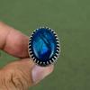 Neon Flash Labradorite Ring 925 Sterling Silver Ring Genuine Gemstone Ring Handmade Silver Jewelry Anniversary Gifts Available In Ring Size