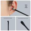 Black Spiral Cotton Swab Ear Pick for Ear Cleaning