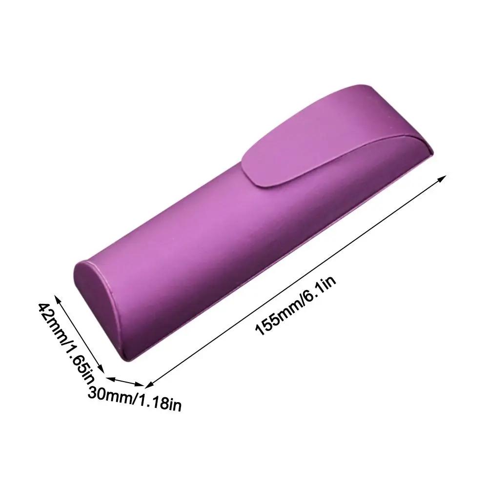 Eye Wear Accessories PU Glasses Box Simple Portable Folding Reading Eyewear Case Solid Color Sunglasses Organizer Students