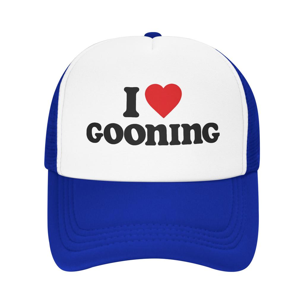 I Love Gooning Sun Hats Casual Baseball Cap Spring Trucker Hat Hot Sale Tennis Skate Hats Unisex-Teens Fashion Baseball Caps