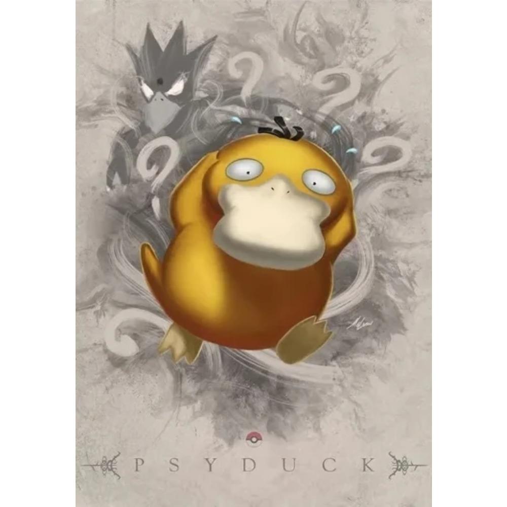 Japan Anime Pokemon Cartoon Canvas Painting Pikachu Gengar Eevee Mew Wall Art Posters Print Pictures Children's Room Home Decor
